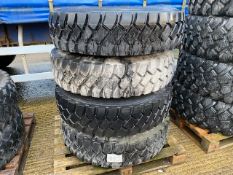 Qty 4 x Goodyear 12.00R20 G388 Unisteel tyres