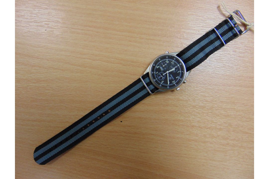 SEIKO RAF ISSUE PILOTS CHRONO GEN 2 NATO MARKS DATED 1994 - Image 2 of 8
