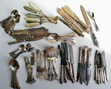 An assortment of silver plated items to include entree dishes, trays and an 85-piece Queen's pattern