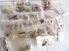 A large quantity of white metal London souvenir charms, some marked 'SILVER'.