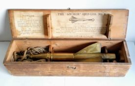 A Thomas Walker & Son anchor ship-log No. 2 in original case