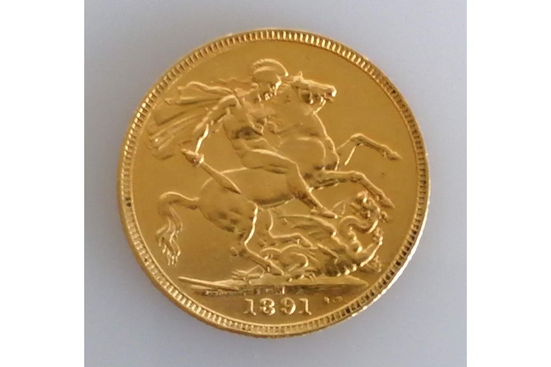 A Victorian gold full sovereign, 1891, Melbourne mint - Image 1 of 2