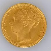 A Victorian gold full sovereign, 1887