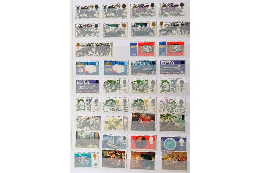 A large collection of 20th century stamps in six albums the greatest numbers from UK, Canada, - Image 42 of 146