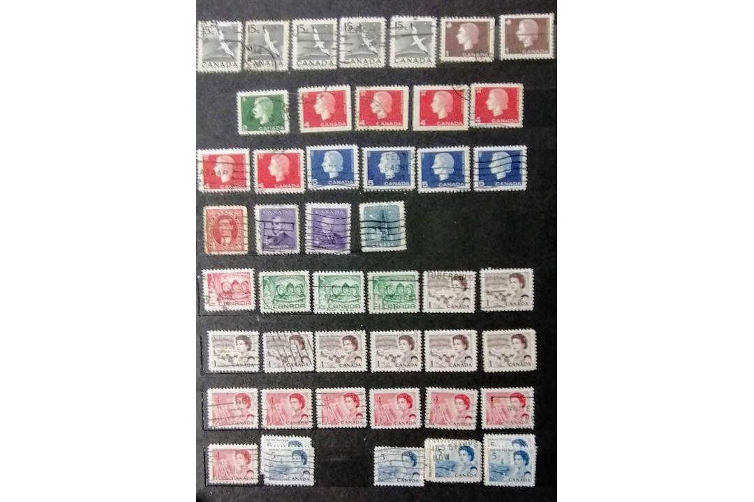 A large collection of 20th century stamps in six albums the greatest numbers from UK, Canada, - Image 115 of 146