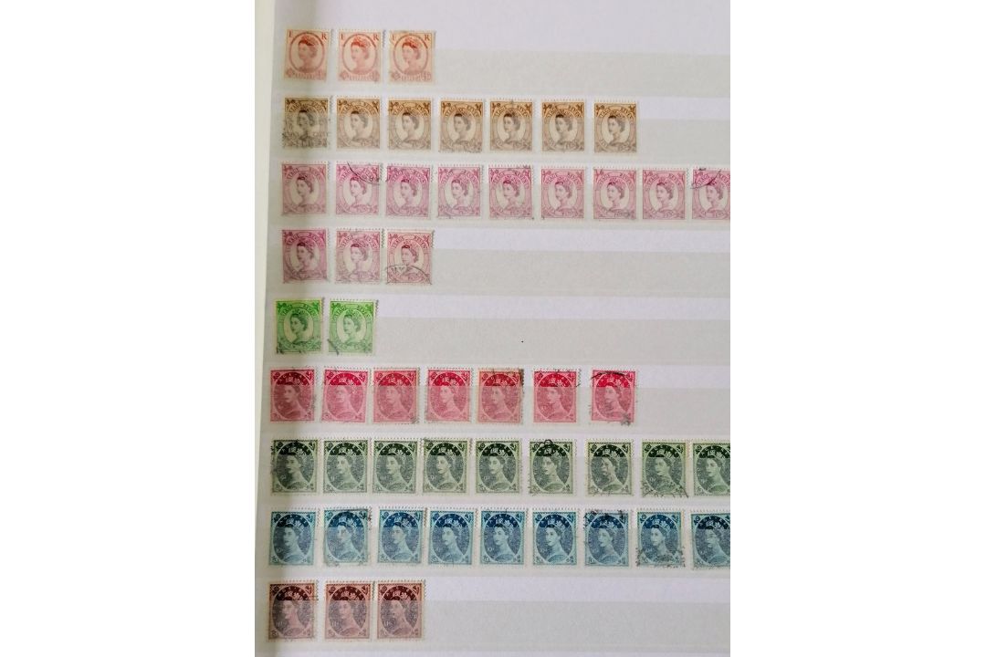 A large collection of 20th century stamps in six albums the greatest numbers from UK, Canada, - Image 31 of 146