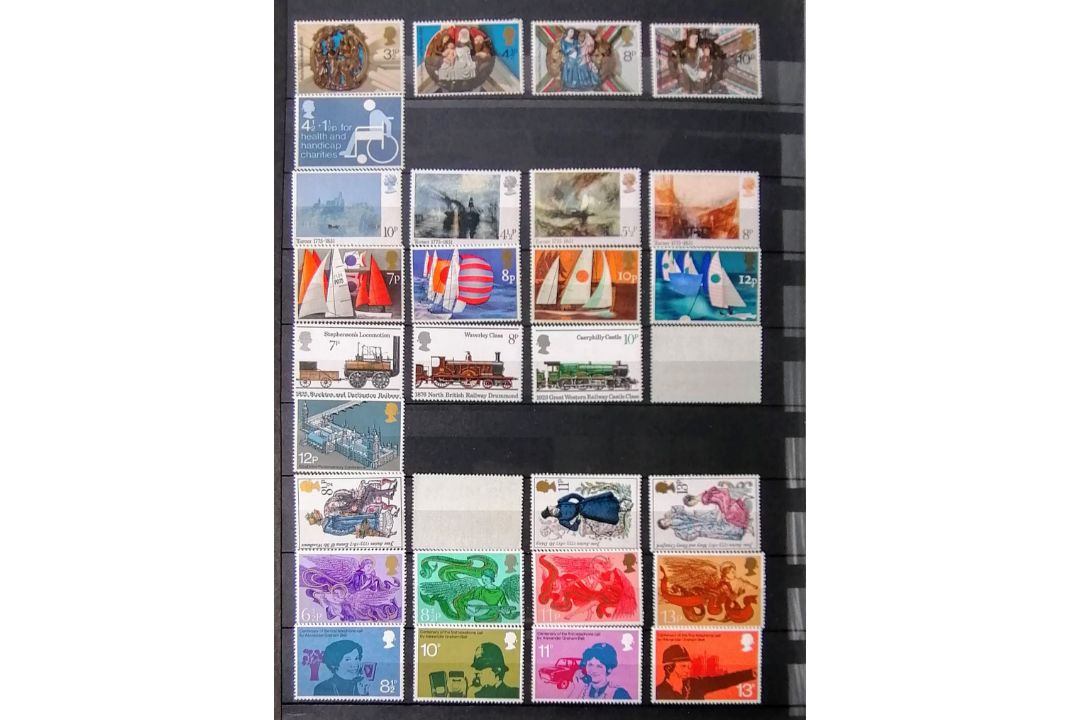 A large collection of 20th century stamps in six albums the greatest numbers from UK, Canada, - Image 77 of 146