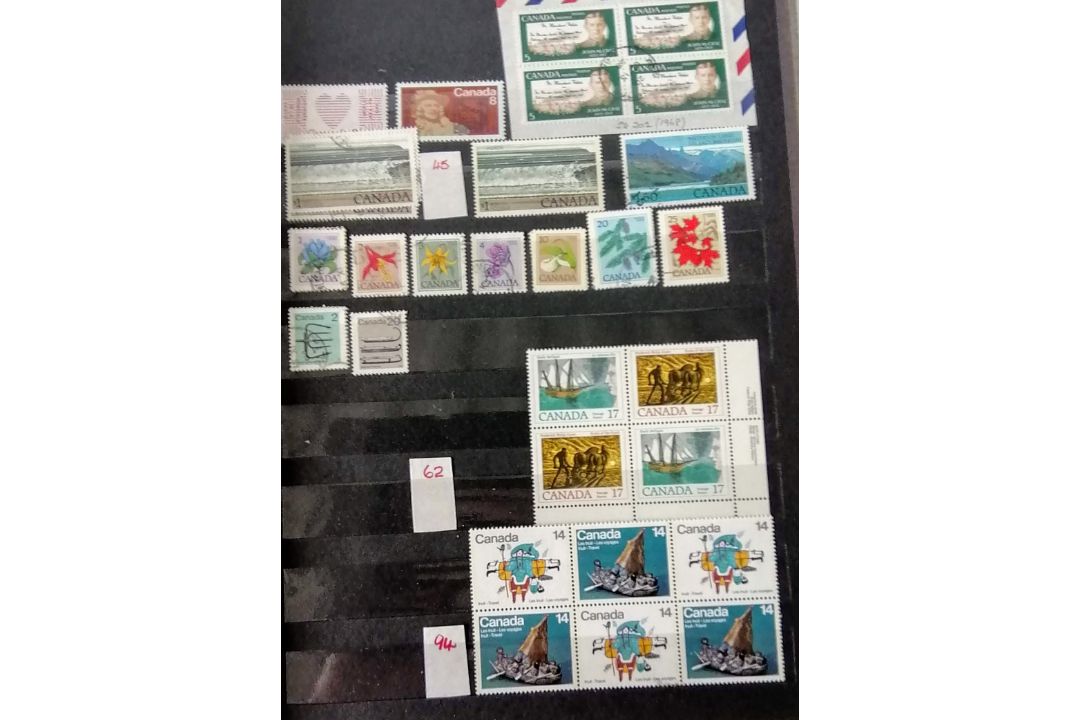 A large collection of 20th century stamps in six albums the greatest numbers from UK, Canada, - Image 145 of 146