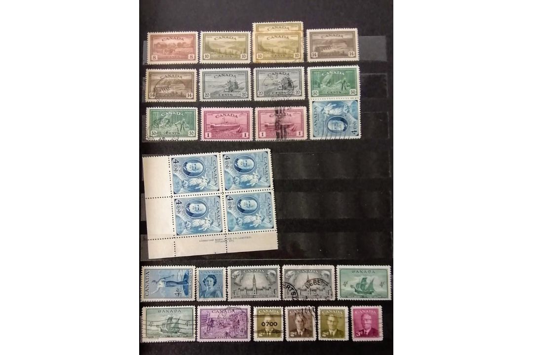 A large collection of 20th century stamps in six albums the greatest numbers from UK, Canada, - Image 135 of 146