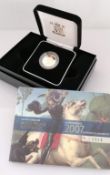 A Royal Mint gold proof full-sovereign, 2007 no. 2506, cased with original packaging