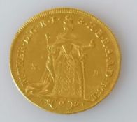 A Hungarian Maria Theresa gold 2 ducat coin, 1765, 6.95g