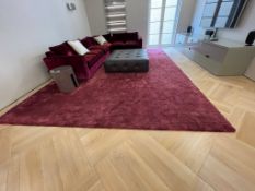 A large viscose drawing room rug by AKS Rugs, 480 x 375 cm, in very good condition. Note: This