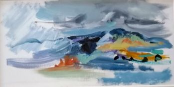 John Hitchens (b.1940), SPRING WINDS, oil on canvas, signed bottom right, framed, mounted and glazed