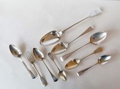 A William IV silver fiddle pattern basting or stuffing spoon by William Eaton, London, 1830, 30.5 cm