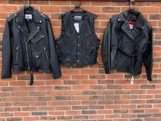 Two Gents Leather OSX Jackets & Waistcoat (3)