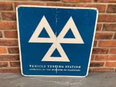 Aluminium Vehicle Testing Station Sign