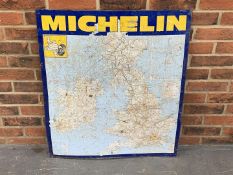 Tin Michelin Map Sign