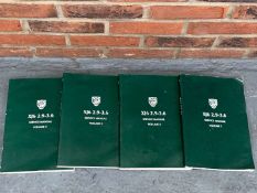 Set Of Four Jaguar Workshop Manuals
