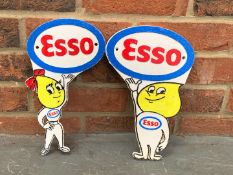 Pair Of Cast Iron Mr & Mrs Drip Signs