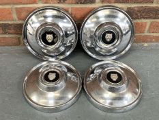 Set Of Four Chrome Jaguar Wheel Trims