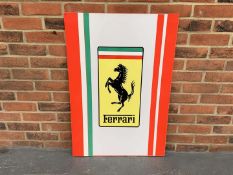 Metal Ferrari Sign