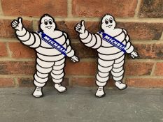 Two Small Metal Michelin Men