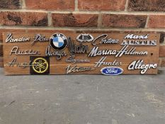 Ex Goodwood 18 motoring badges on board