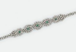 Brillant Smaragd Armband