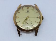Gold Herrenuhr, Omega, um 1950