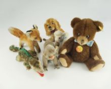 Konvolut Steiff-Tiere, Mitte 20.Jh.,