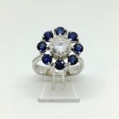 Brillant Saphir Damenring