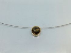 Collier mit Brillantsolitär