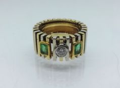 Brillant Smaragd Ring