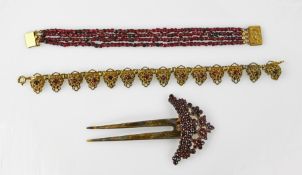GRANATSCHMUCK 3tlg.