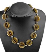 COLLIER mit Silberfächer