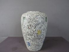 Große Keramik Bodenvase 50er Jahre
