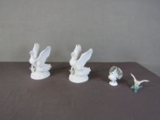 Konvolut von 4 Porzellanfiguren unter