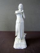Bisquitporzellan Figur Schäferin