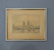 TRITT, Wolfgang: Ansicht auf den Kölner Dom mit Altstadt