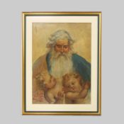 LUTZ, Hans: Gottvater mit Engeln