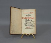 FREYER, Hieronymus: Erste Vorbereitung zur Universal-Historie