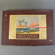 Dörken & Mankel/Voerde Metallbaukasten "Mecanic" mit Sammelmappe, Kasten gefüllt