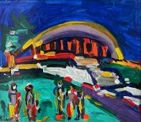 Peter Robert KEIL (1942), Kongresshalle Berlin, sog. Schwangere Auster, signiert und dat. 1965,