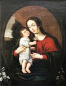 Cornelius Schutt III (1597 - 1655) Nachfolger, Madonna, im Oval, in der Tradition einer