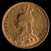A late Victorian gold sovereign, 1890,