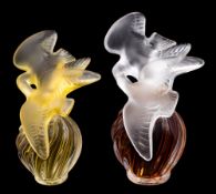 Lalique for Nina Ricci: two L 'Air du Temps scent bottles,