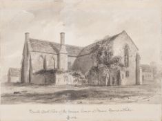 John Chessell Buckler [1793-1894]- Muchelney Abbey, Somersetshire, 'From a Sketch by J.
