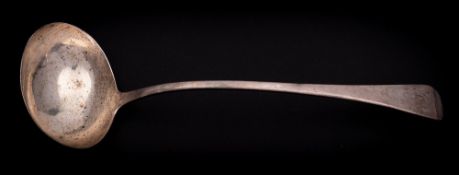 A George III silver Old English pattern soup ladle, maker Richard Crossley & George Smith IV,