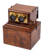 Smith Beck and Beck a 19th century rosewood and lacquered achromatic stereoscopic viewer: serial