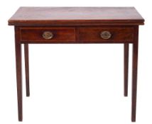 A George III mahogany card table, circa 1770,